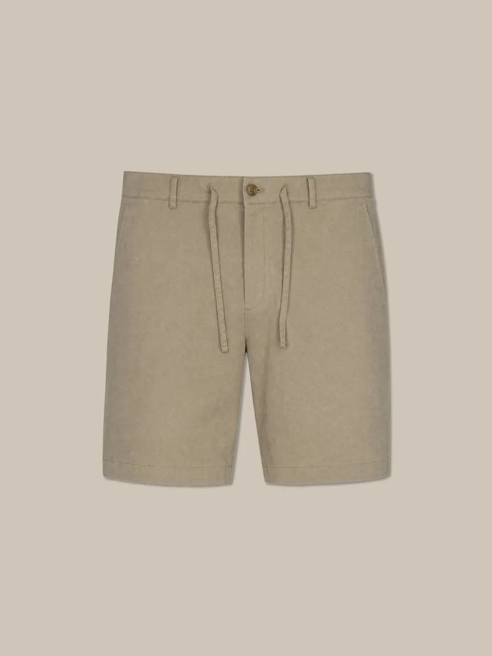 Robert Talbott Stewart shorts lino stone con coulisse