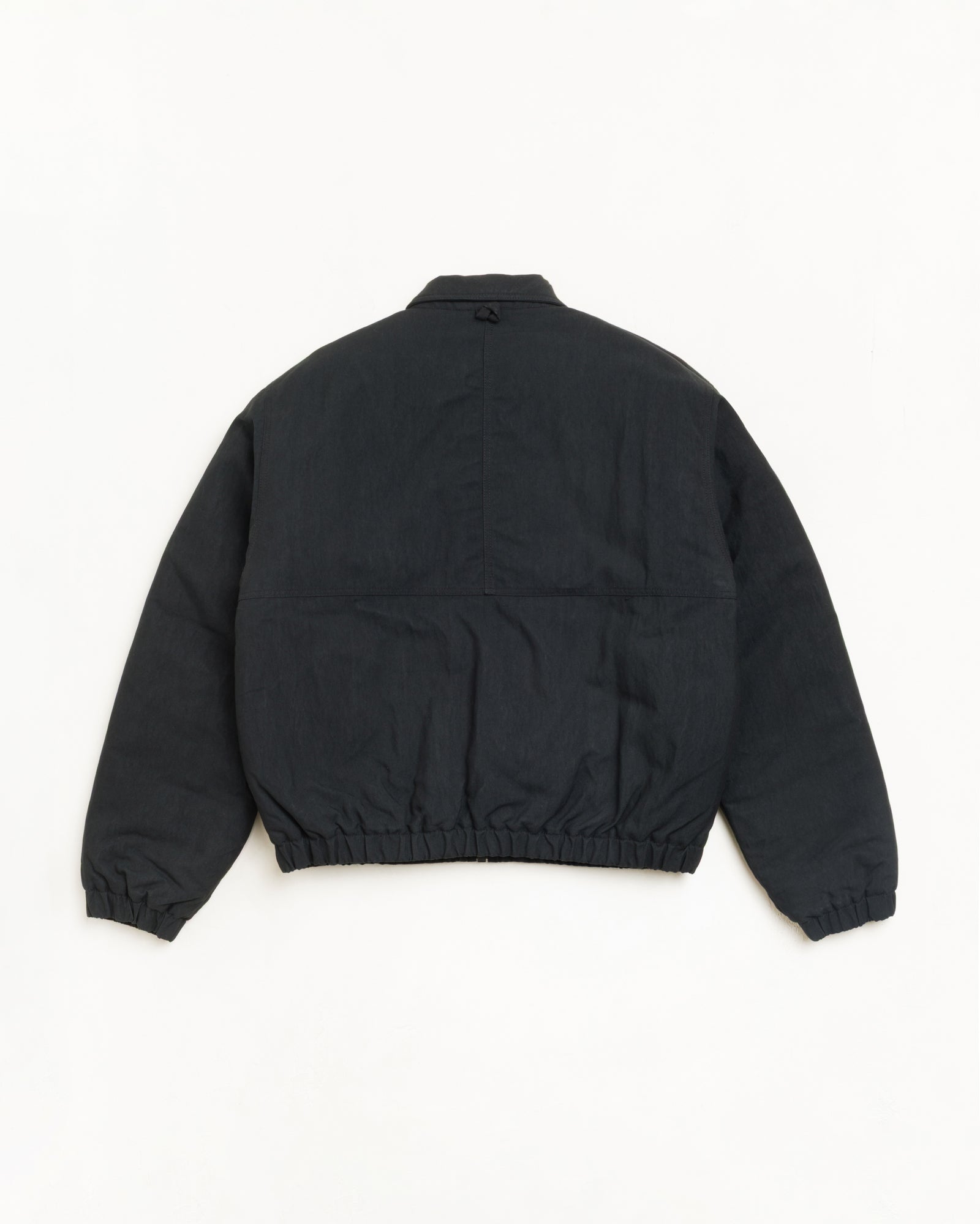 Stussy Nyco Collared Work Jacket giacca nera nylon