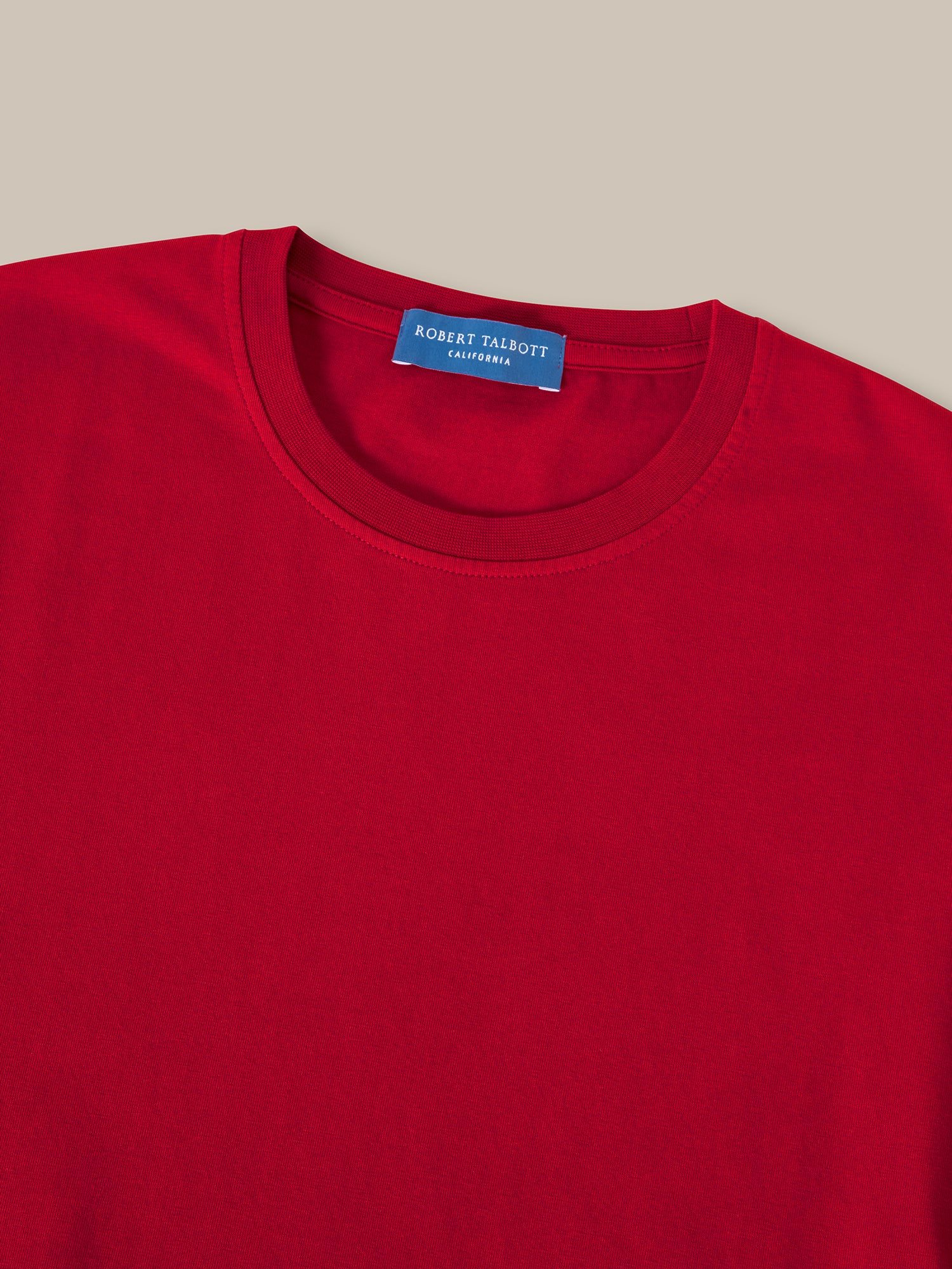 Robert Talbott Dean Tee t-shirt Classic Red M cotone