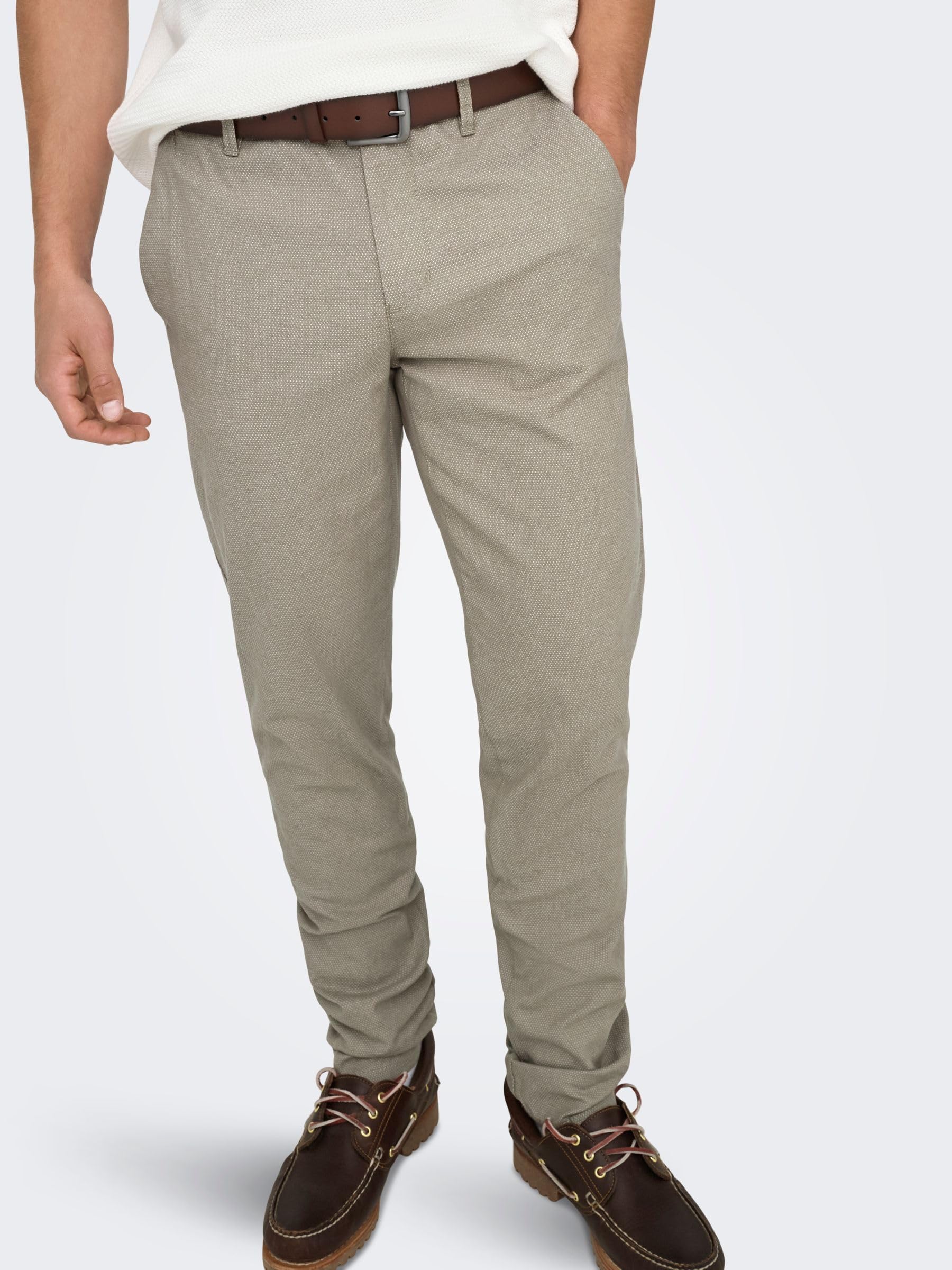 Only & Sons Pantaloni Uomo Chino Fallen Rock Cotone 33W/32L