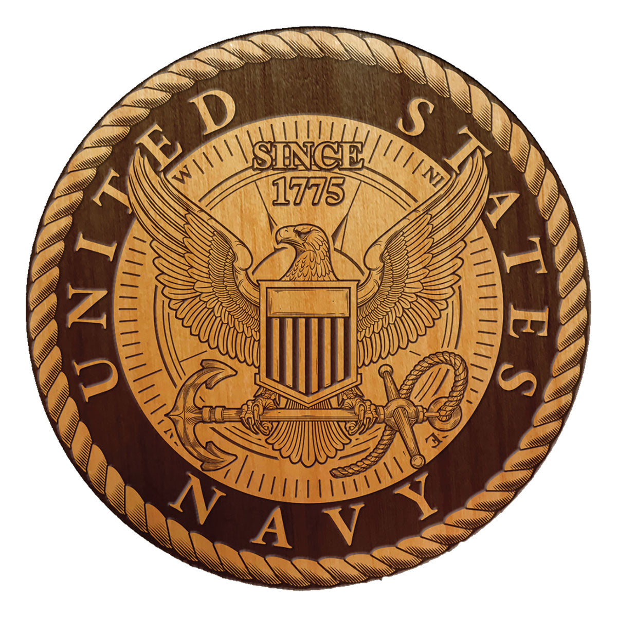 7.62 Design U.S. Navy sottobicchieri legno set 4 pezzi