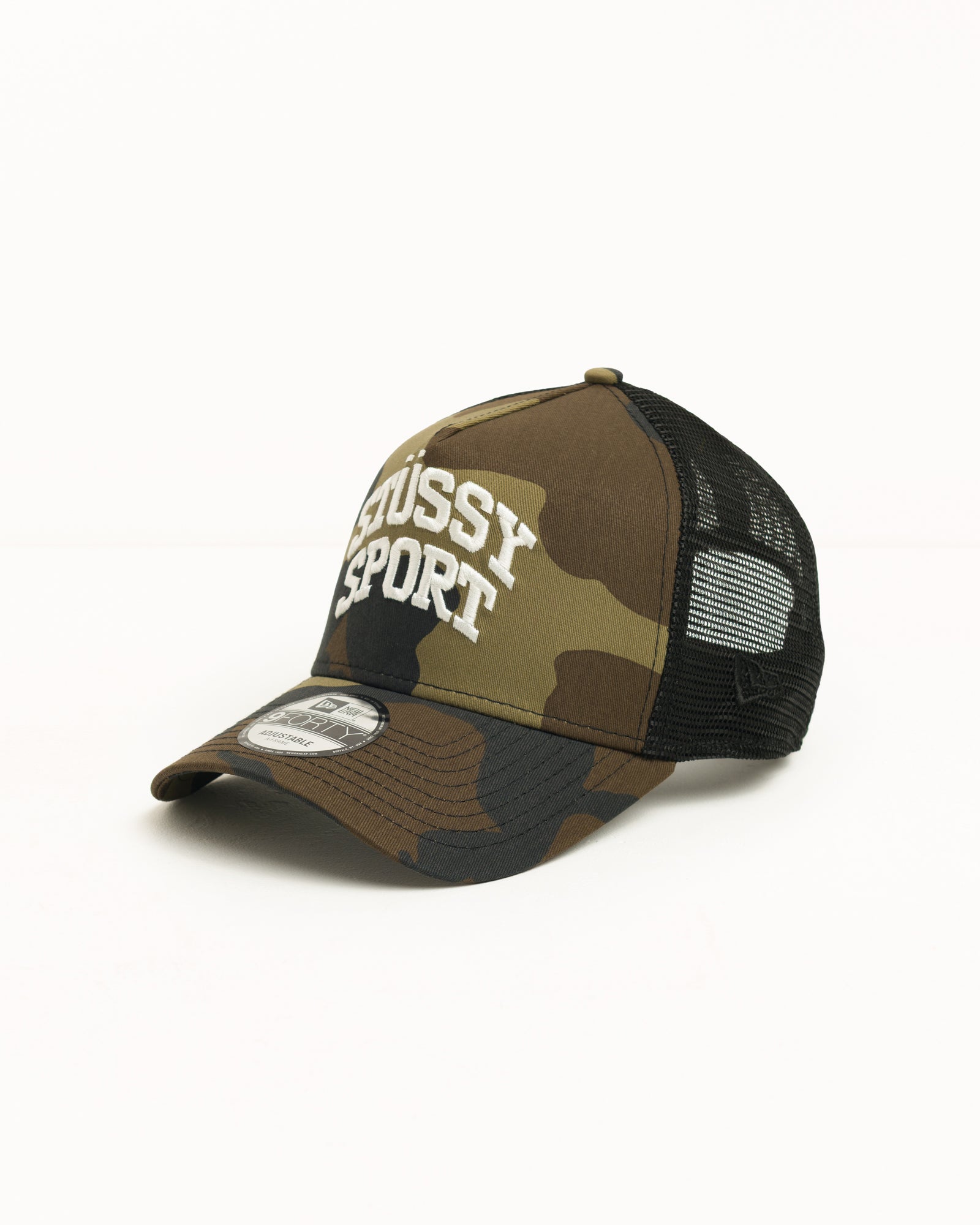 Stussy 9Forty Sport Trucker cappello camo cotone