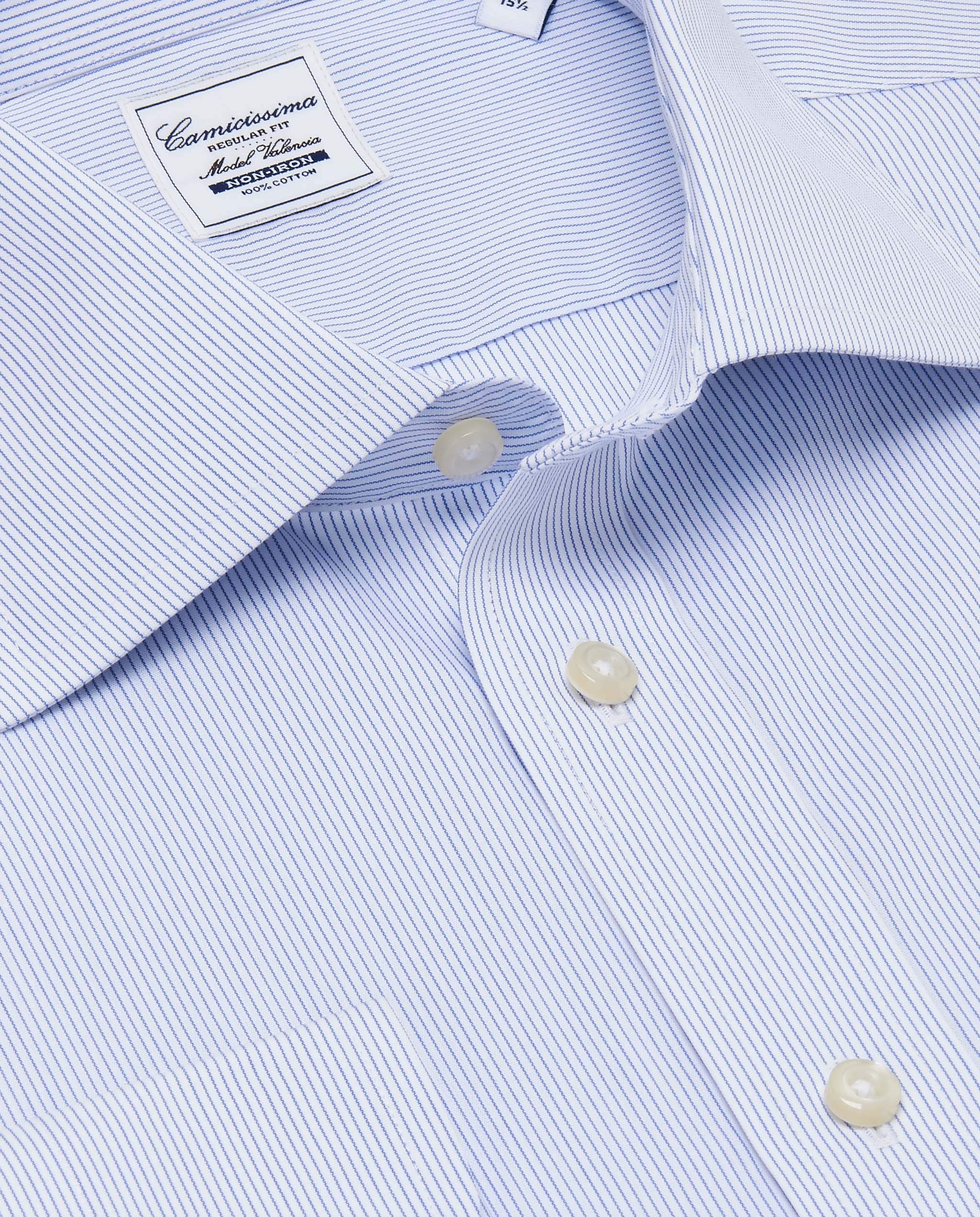 Camicissima Non Iron Valencia Camicia Righe Azzurre Regular