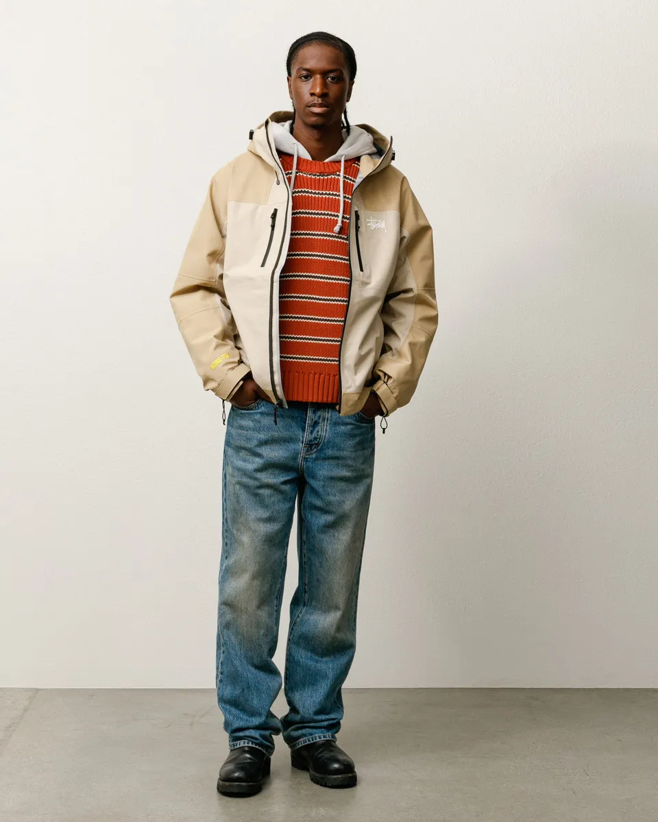 Stussy Guide Shell Giacca Gore-Tex Khaki Gore-Tex 3L