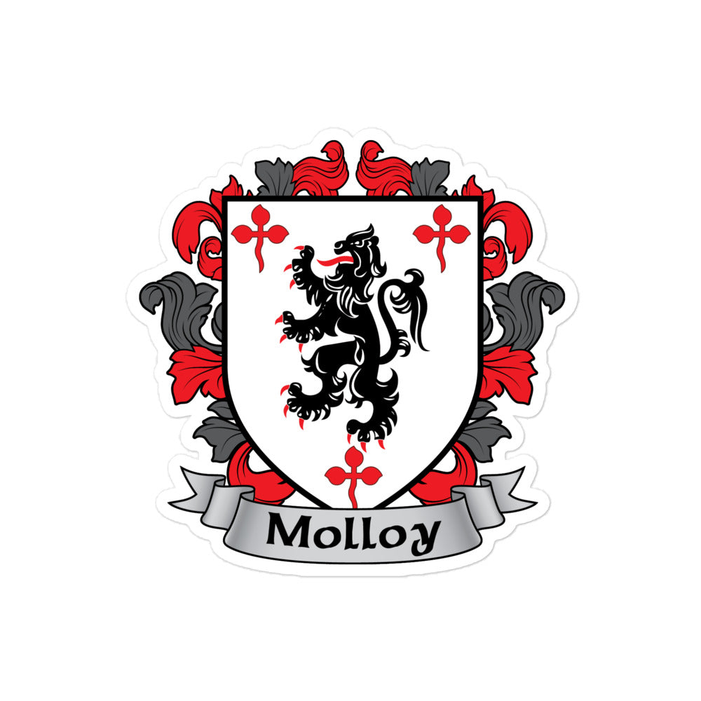 7.62 Design Automotive Molloy Irish Coat of Arms sticker vinile 3"x3"