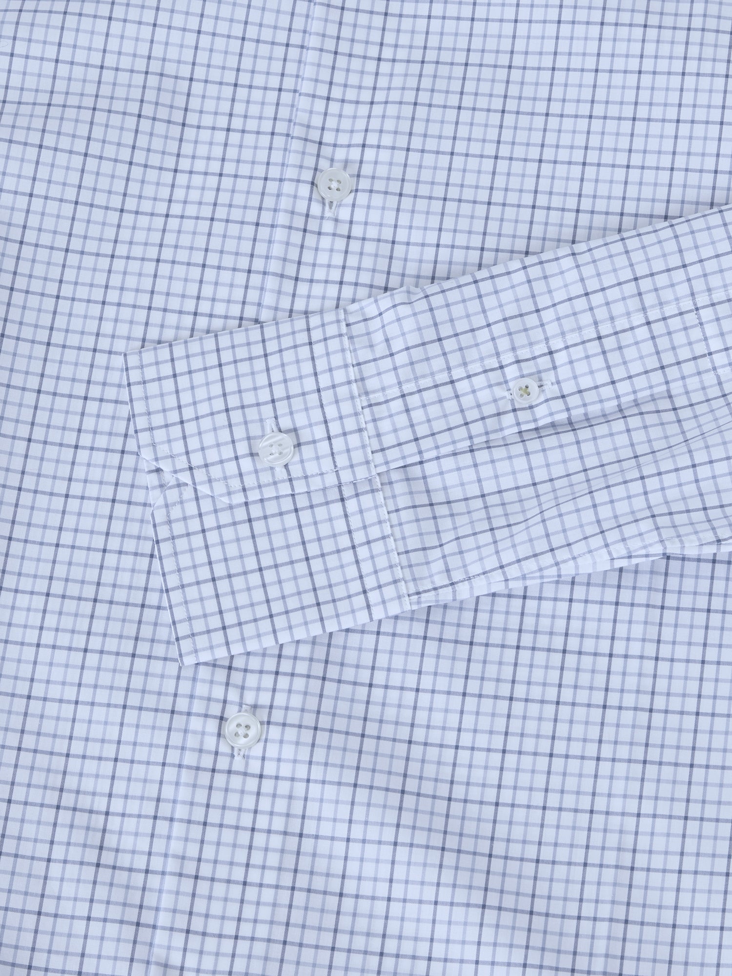 Robert Talbott Dress Shirts Madison Check camicia poplin azzurra