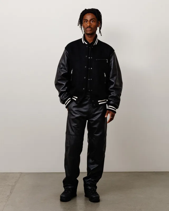 Stussy Junya Varsity Jacket giacca college BLACK