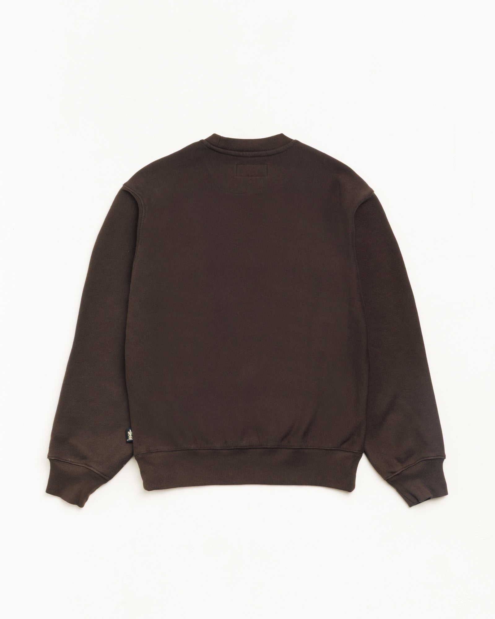Stussy Sweats Fleece Crew felpa marrone taglia M cotone 530gsm