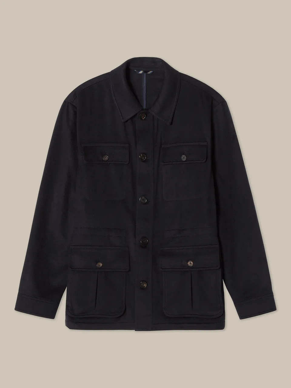 Robert Talbott Ross Field Jacket giacca cashmere blu navy