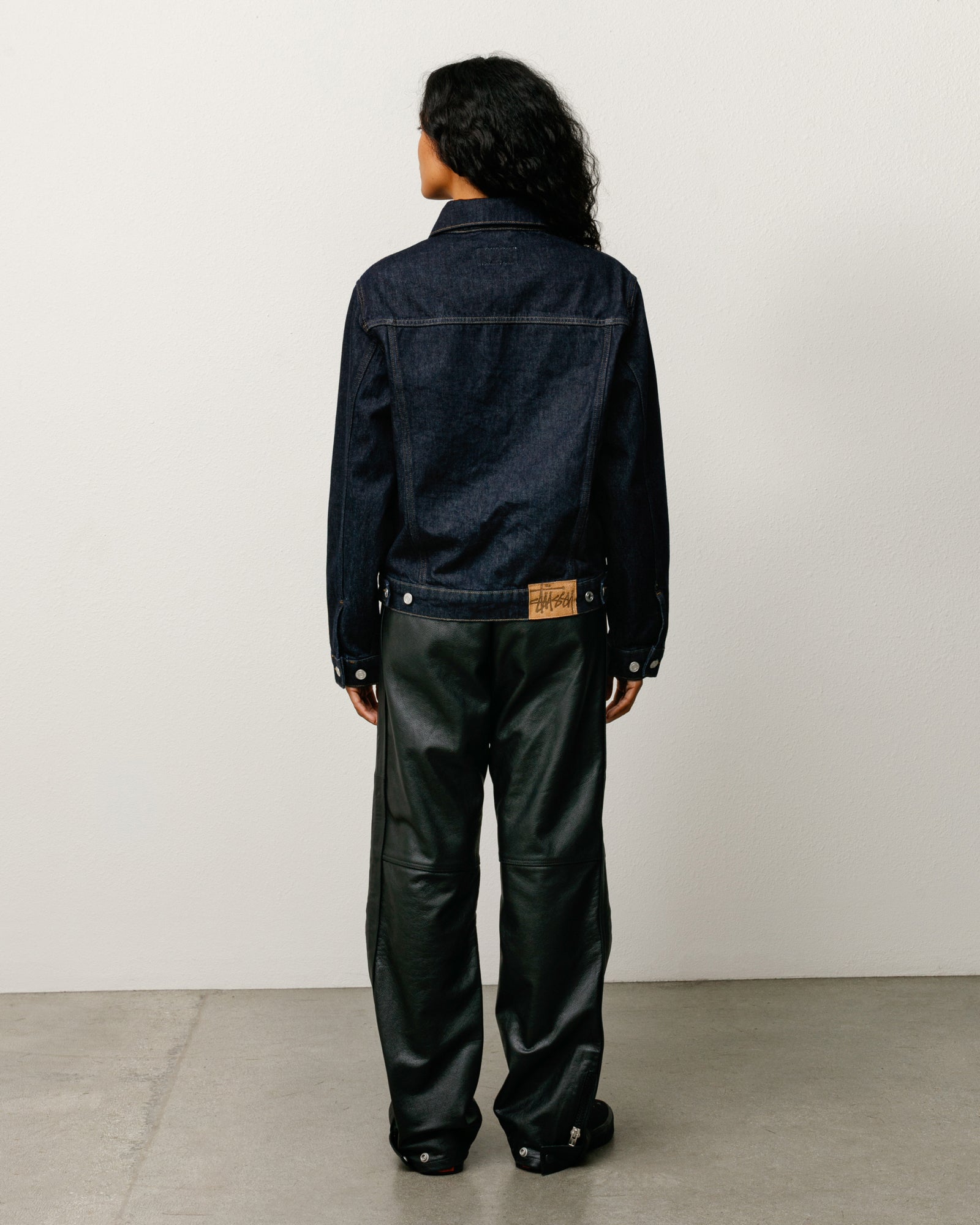 Stussy Denim Trucker Jacket Giacca Rinsed Indigo 475gsm