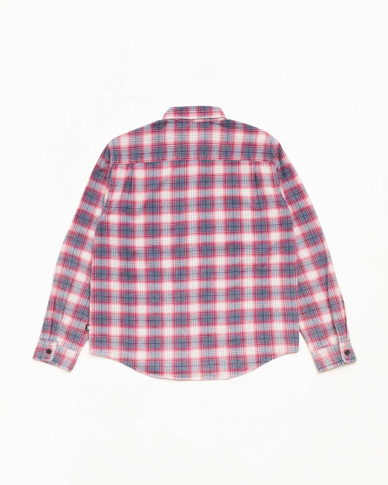 Stussy Dax camicia flanella rossa a quadri cotone