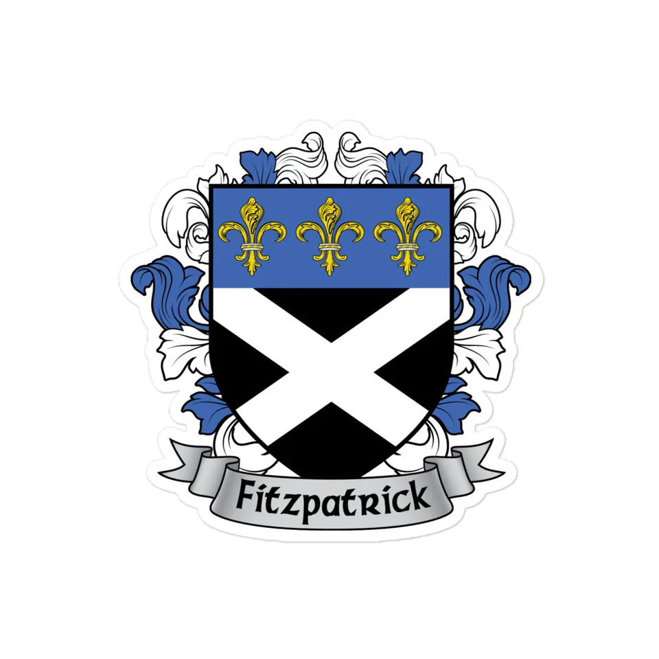 7.62 Design Fitzpatrick adesivo stemma irlandese 3x3 vinile