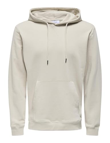 ONLY & SONS Onsdavid Reg Hoodie felpa blu argento