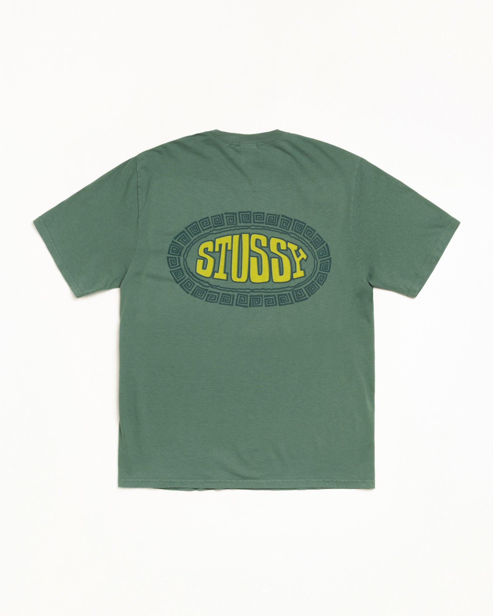 Stussy Tile Oval Tee t-shirt pine cotone 220gsm grafica