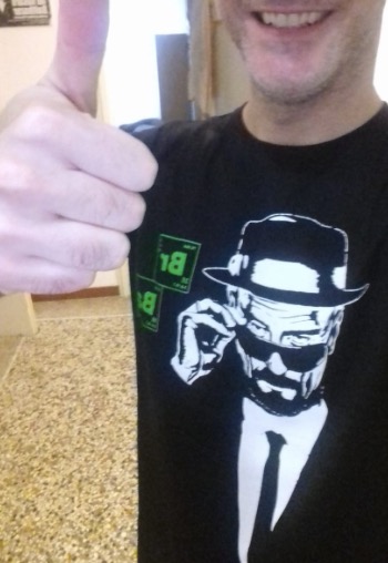 MAKAYA Heisenberg BR BA T-Shirt Uomo L Cotone