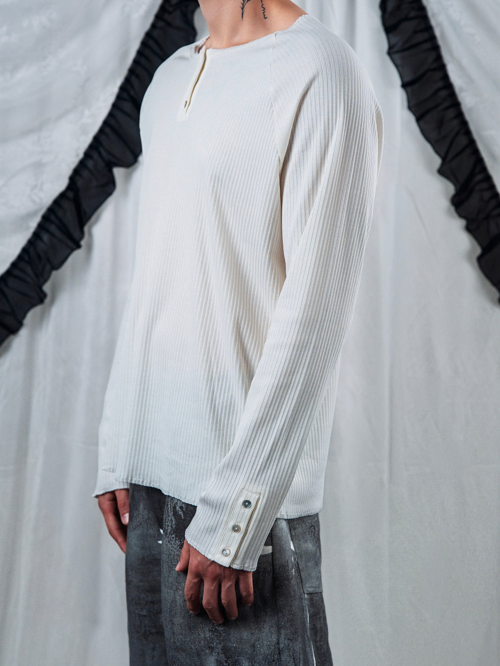 Tiat Occulta bellezza Serafino rib jersey maglia costine