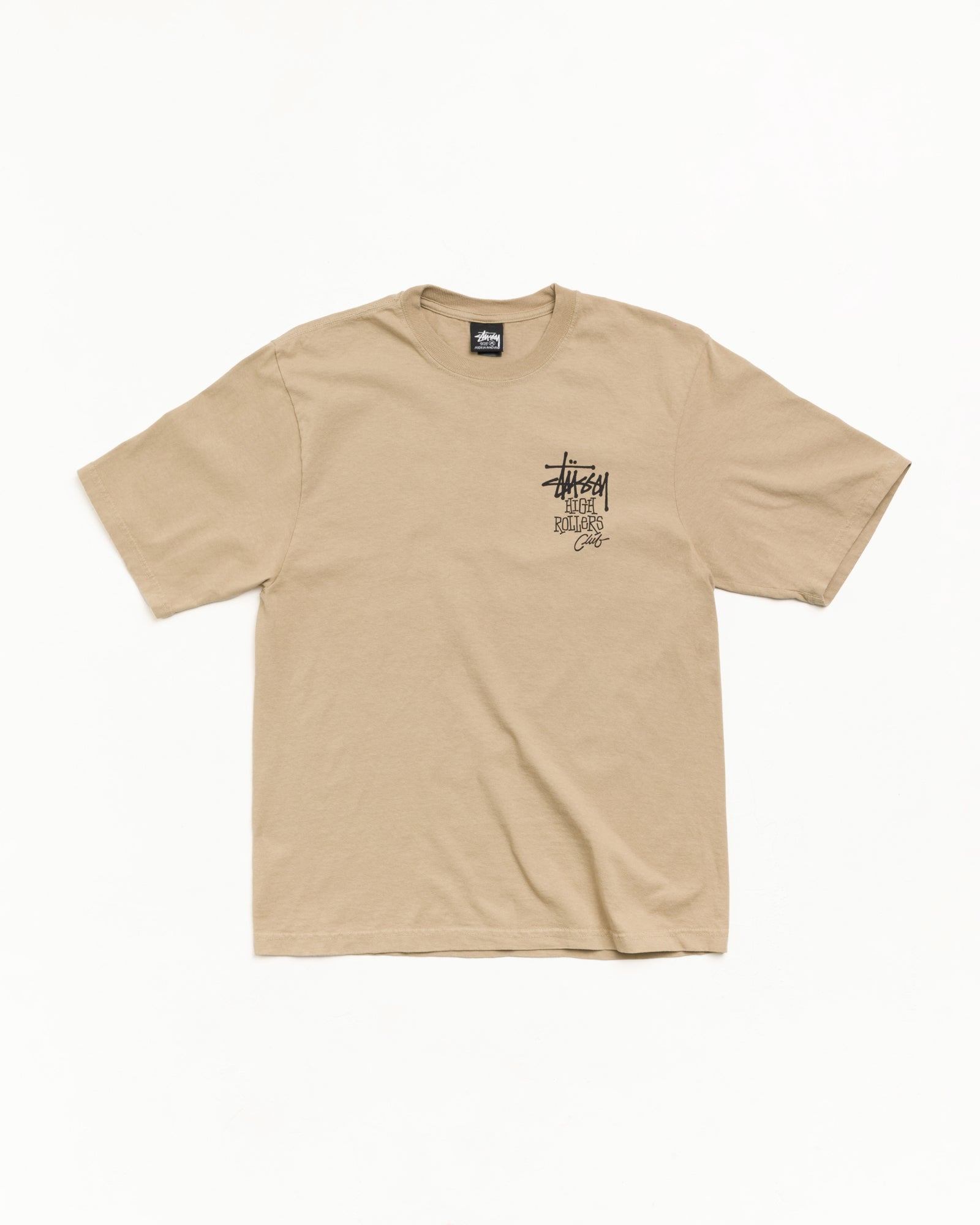 Stussy High Rollers Tee Pigment Dyed rock cotone