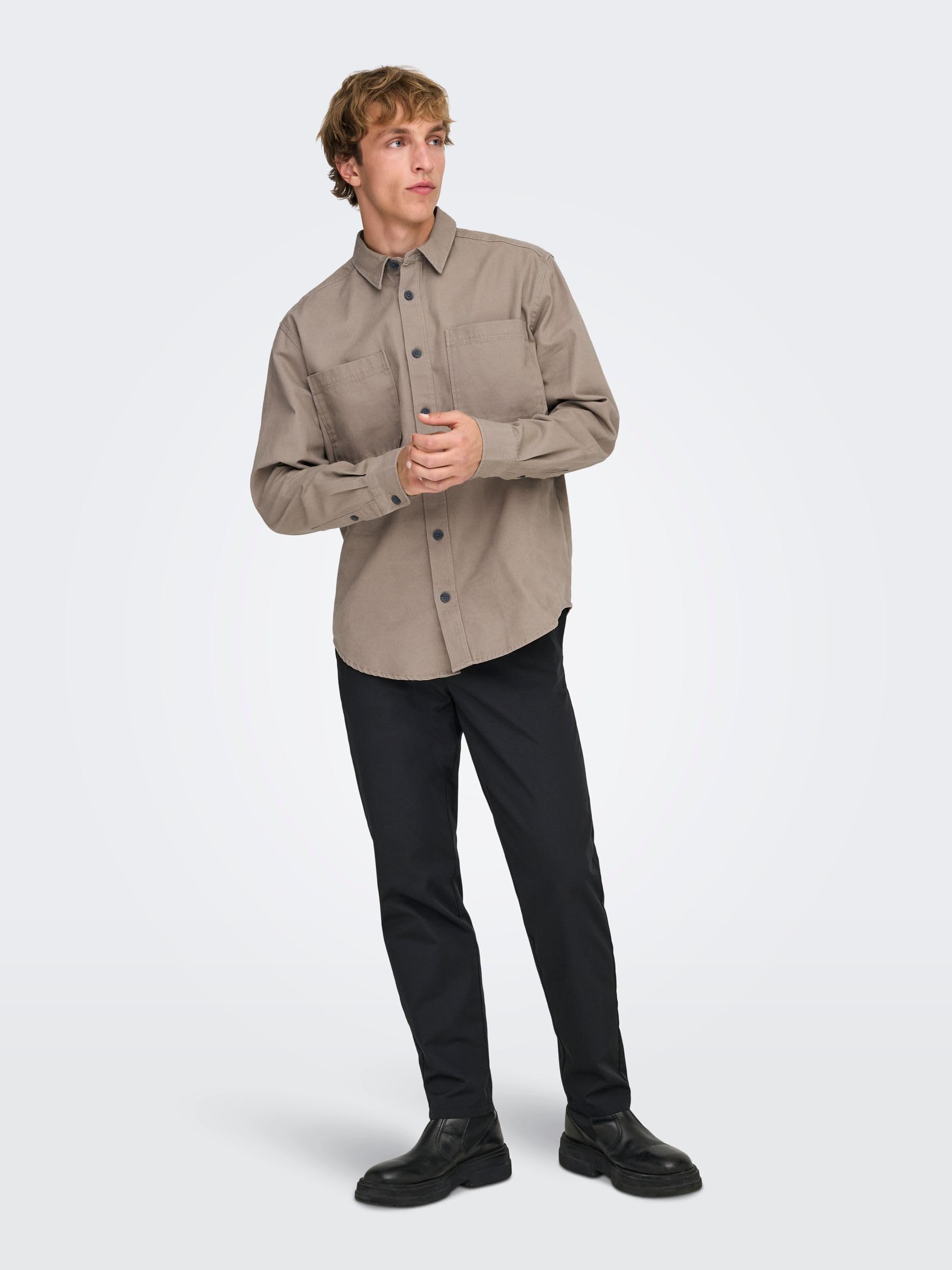 ONLY & SONS Onsalp Camicia Uomo Blue Nights M