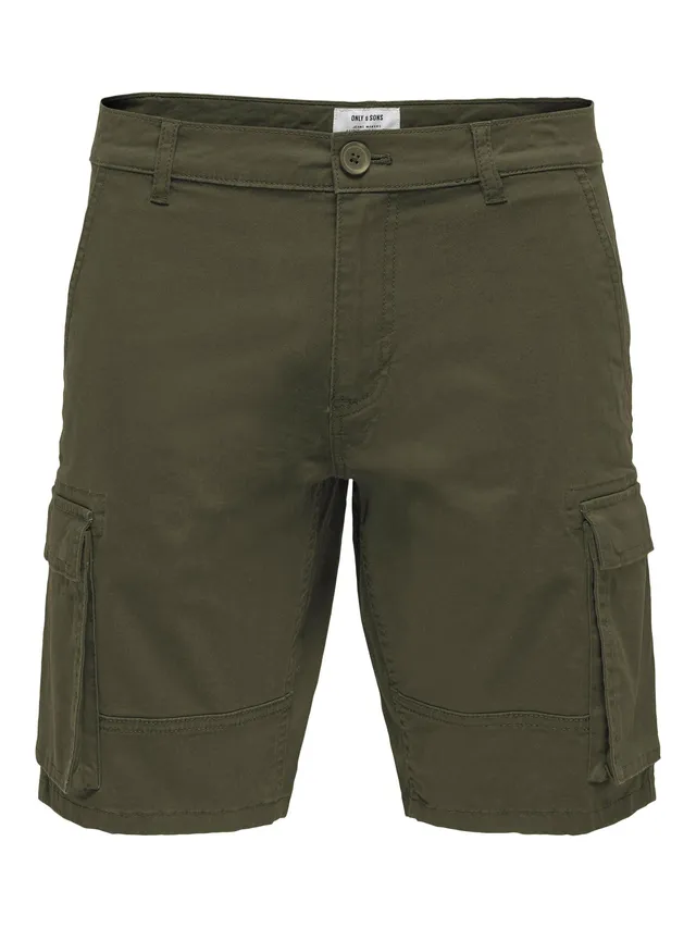 Only & Sons Pantaloncini Uomo Olive Night taglia L cargo