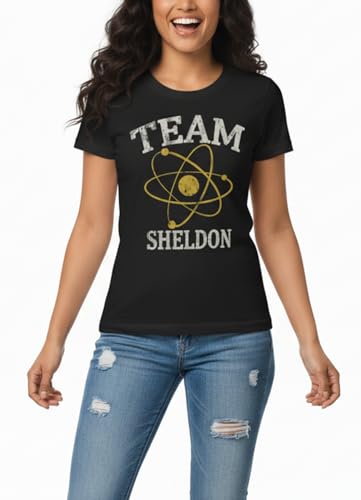 MAKAYA Nerd Team Sheldon maglietta donna nera M cotone