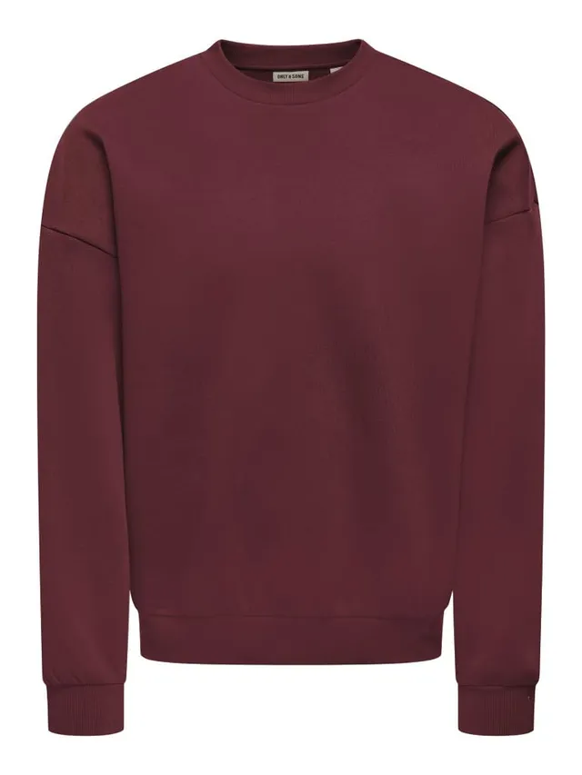 Only & Sons Onsceres Felpa Uomo Rossa Port Royale L