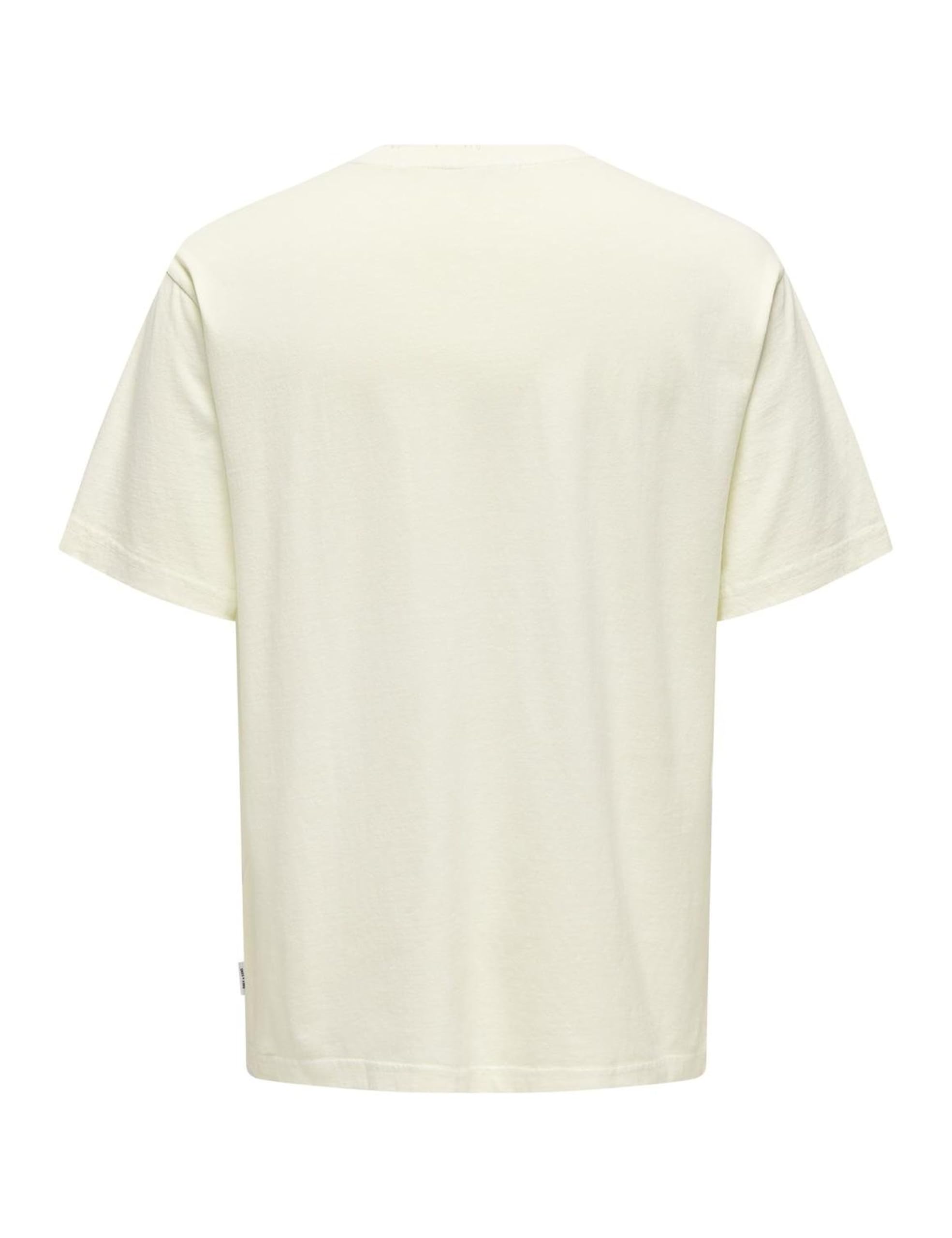 Only & Sons Onsdistress XL t-shirt uomo nera cotone