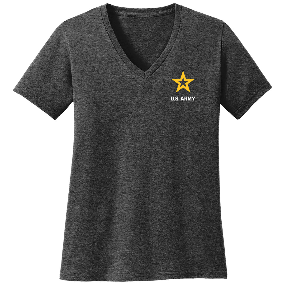 7.62 Design US Army Logo T-shirt donna grigio scollo a V