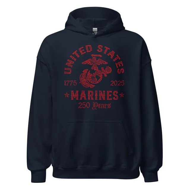 7.62 Design USMC 250th Birthday 2025 felpa nera cotone
