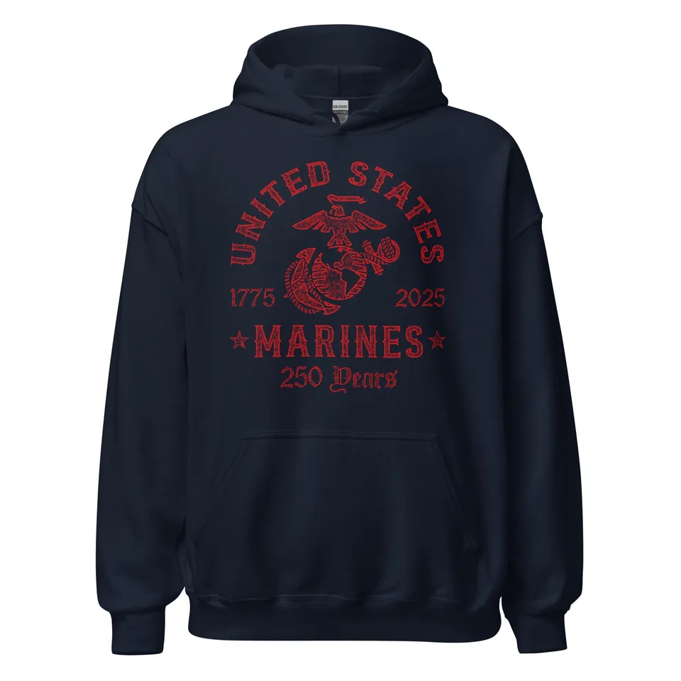7.62 Design USMC 250th Birthday 2025 felpa nera cotone