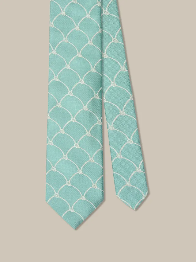 Robert Talbott Robert Cravatta Uomo Aqua Seta Best of Class