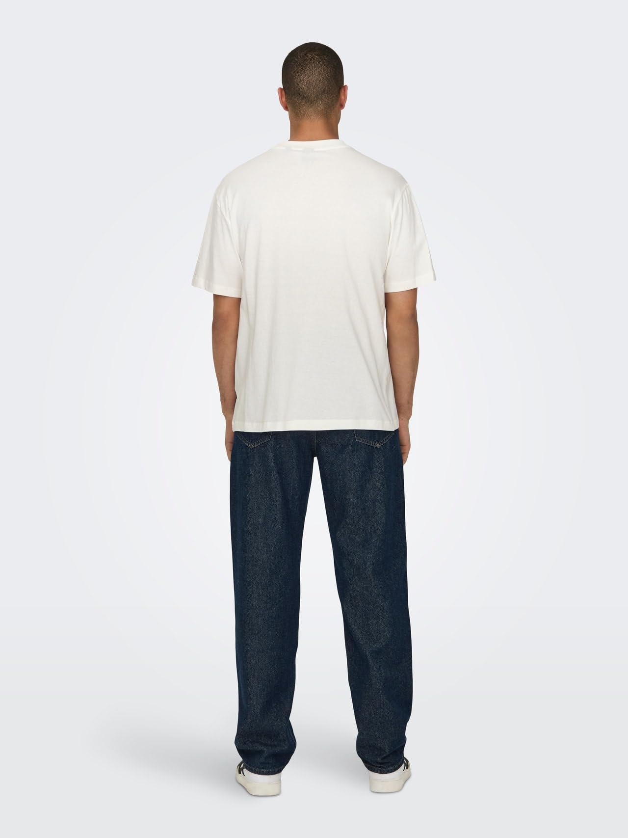 ONLY & SONS Onsmonte T-shirt Uomo S Cloud Dancer Paradise
