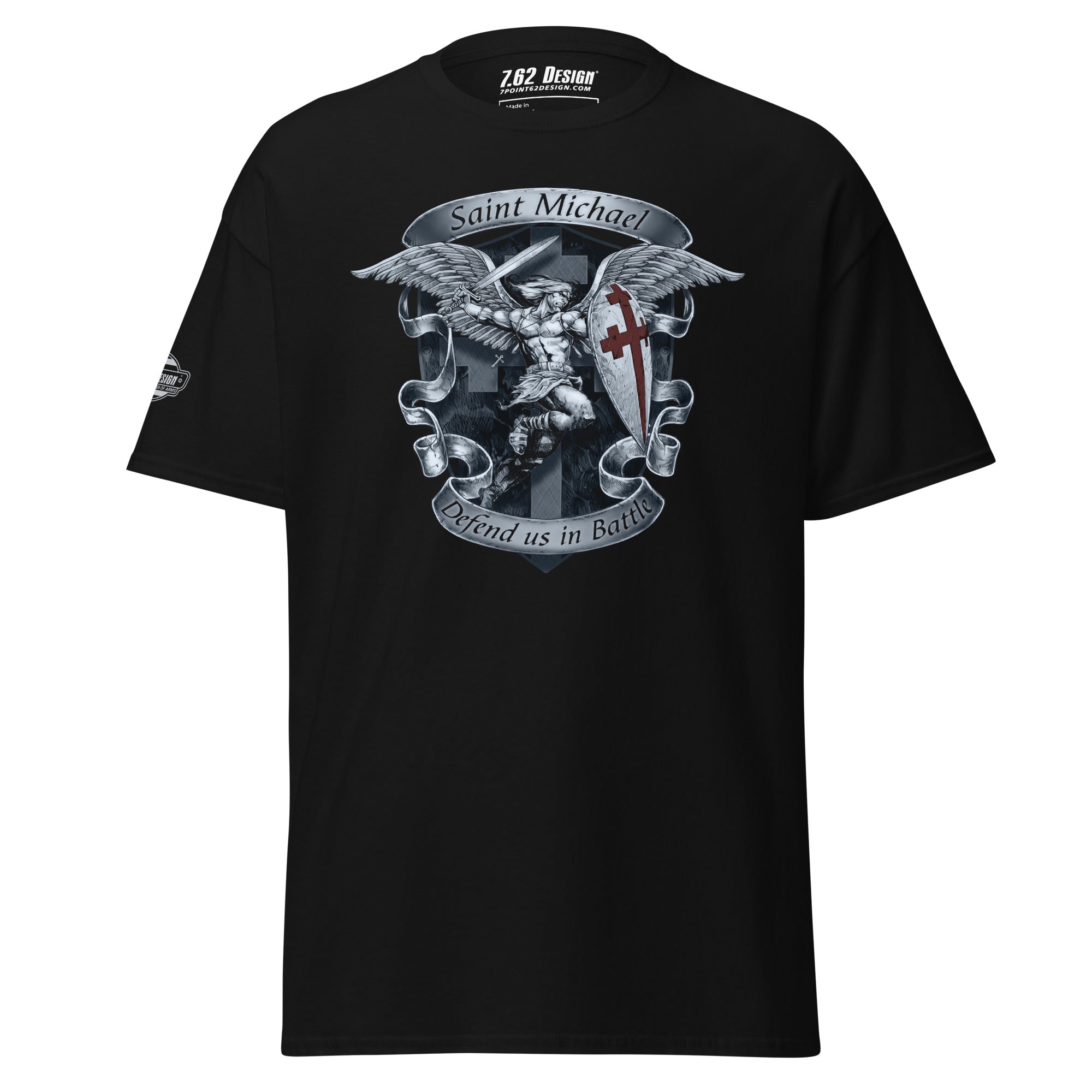 7.62 Design St Michael maglietta uomo cotone nera 3XL