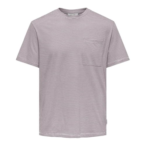 Only & Sons Onsbale t-shirt viola cotone taglia S uomo