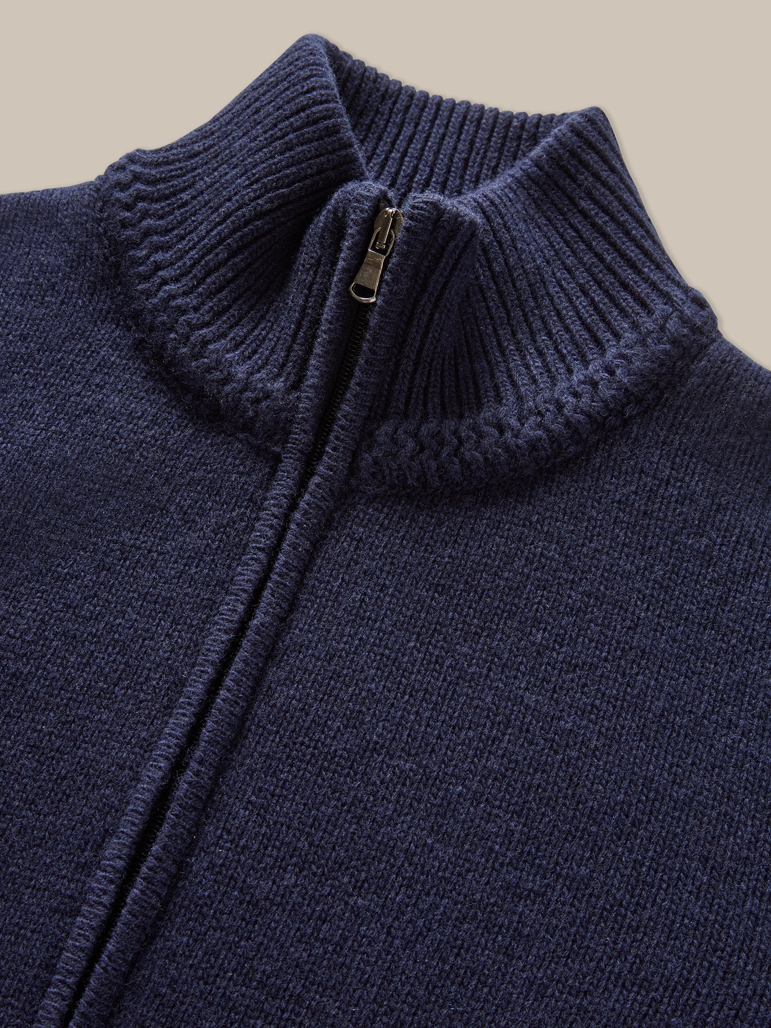 Robert Talbott Graham Full Zip maglione navy cashmere