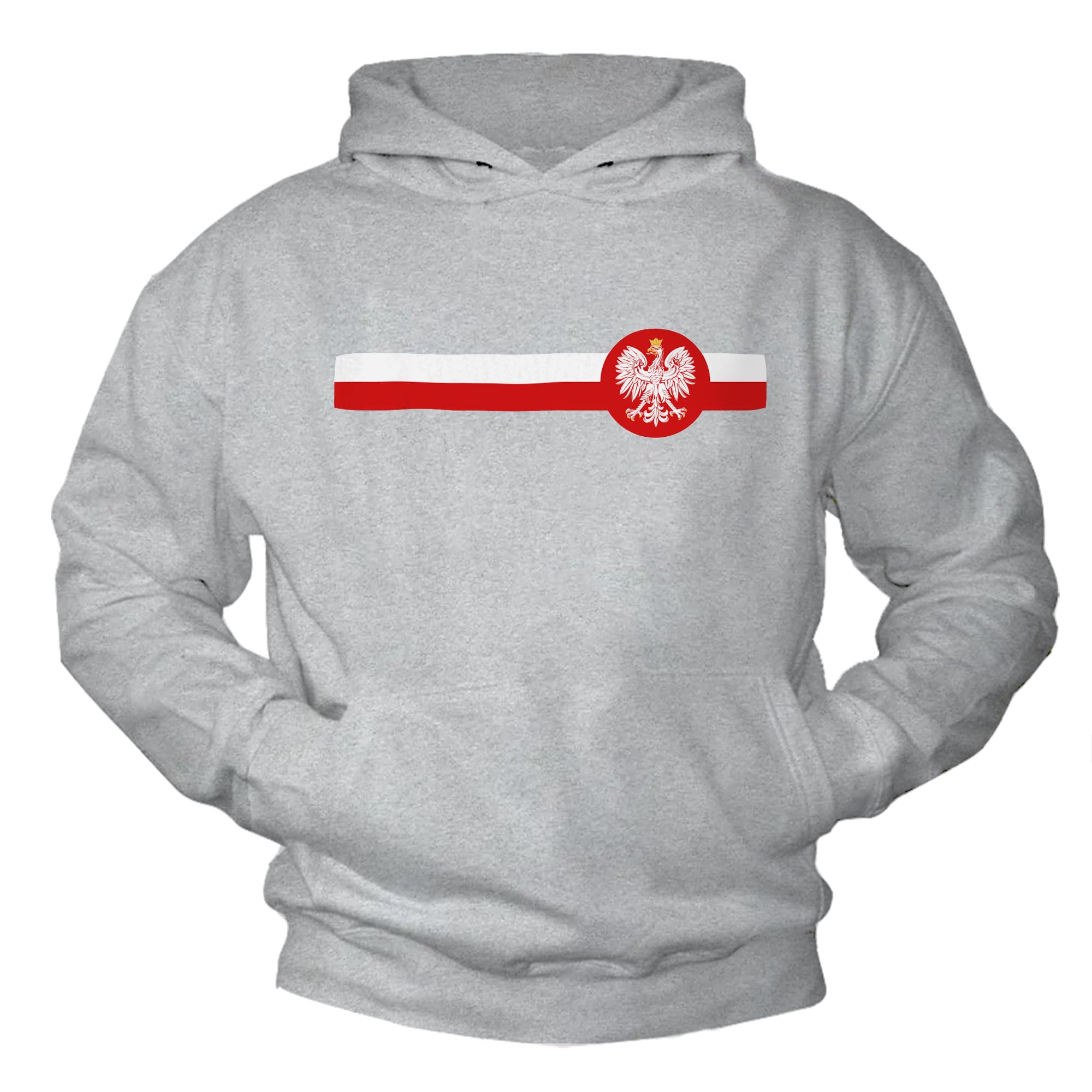 MAKAYA Felpe Cappuccio Polonia Felpa L Nera Aquila