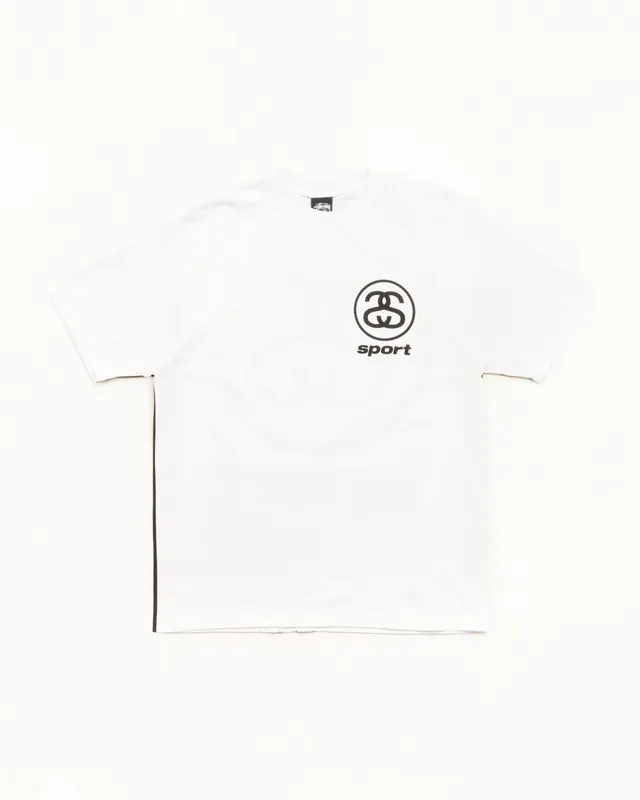 Stussy Link Sport Tee Pigment Dyed Maglietta Natural Cotone