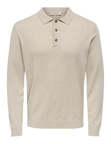 Only & Sons Onsloui Polo Maglia Uomo Avena Manica Lunga M
