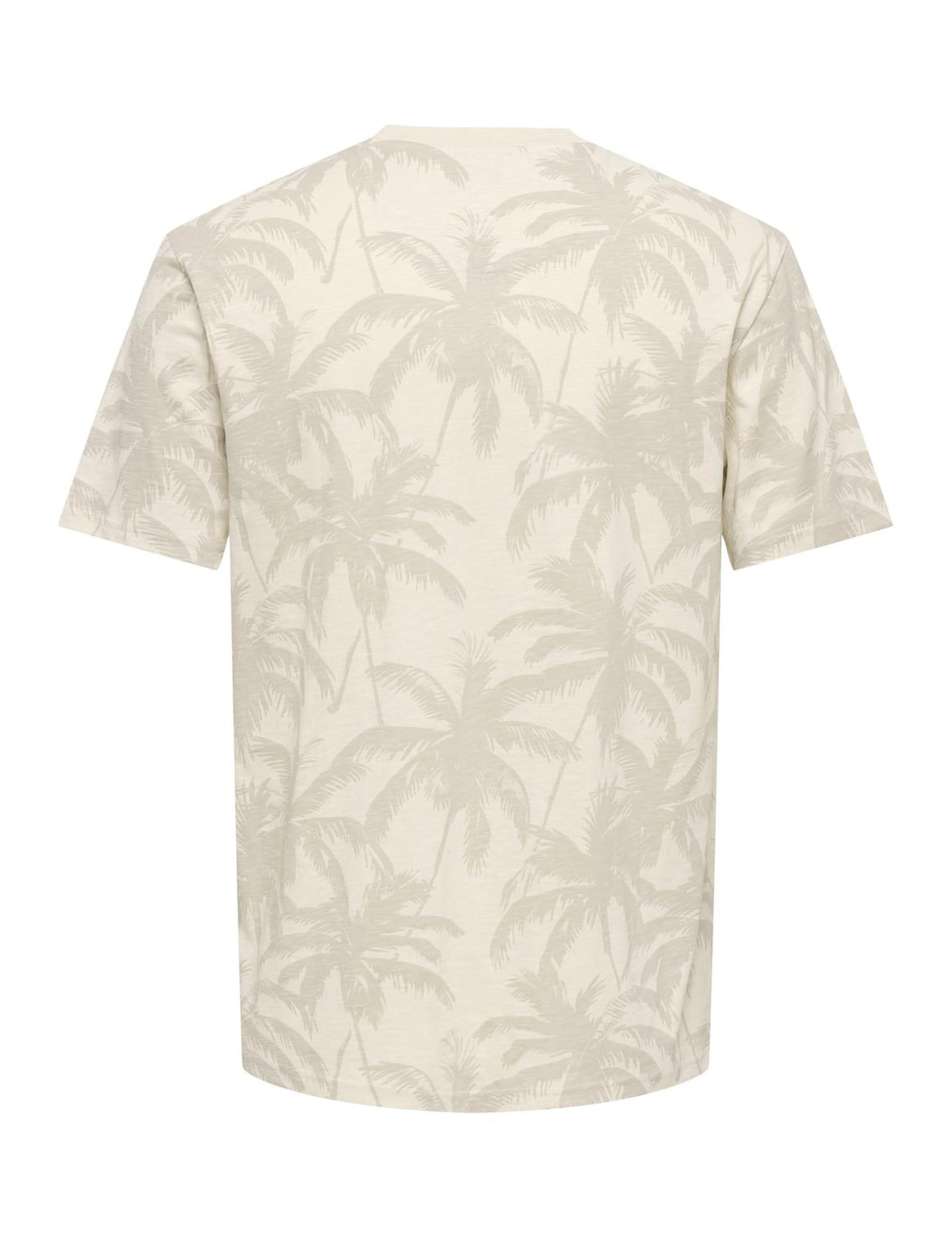 ONLY & SONS Onsperry Life Reg Leaf AOP t-shirt uomo fantasia