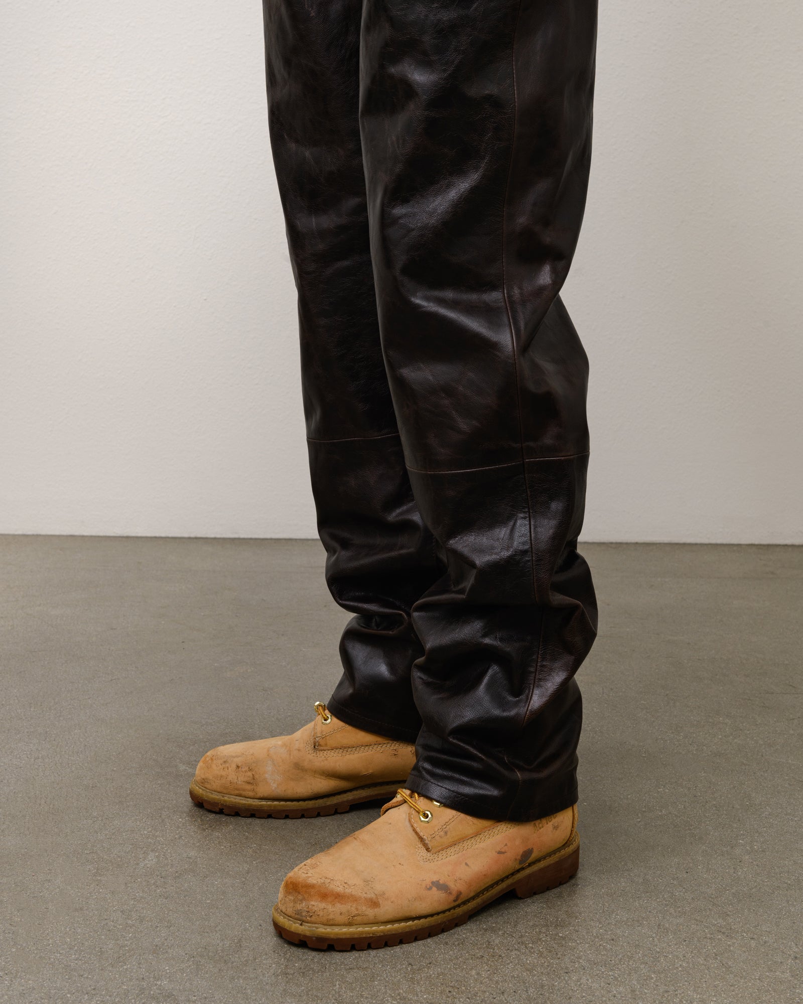 Stussy New Classic Pantalone Pelle Marrone