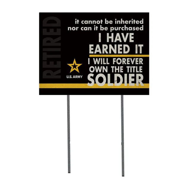 7.62 Design Army Retired Cartello giardino 45x60 PVC