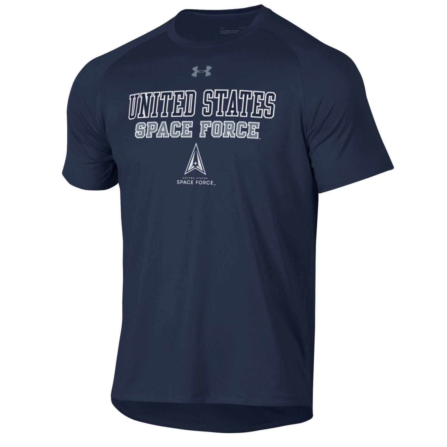 Under Armour US Space Force Tech t-shirt uomo nera antiodore