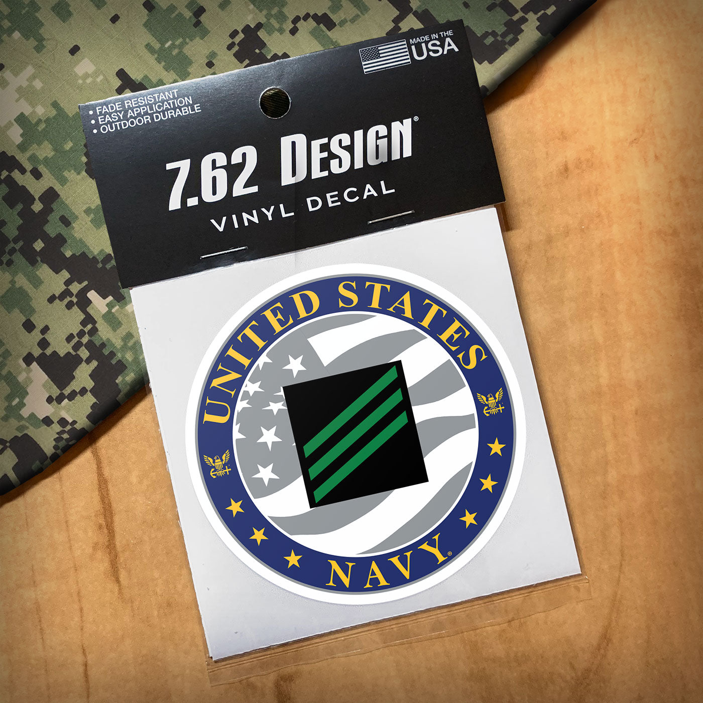 7.62 Design Navy E-3 decal rotonda 3.5 pollici