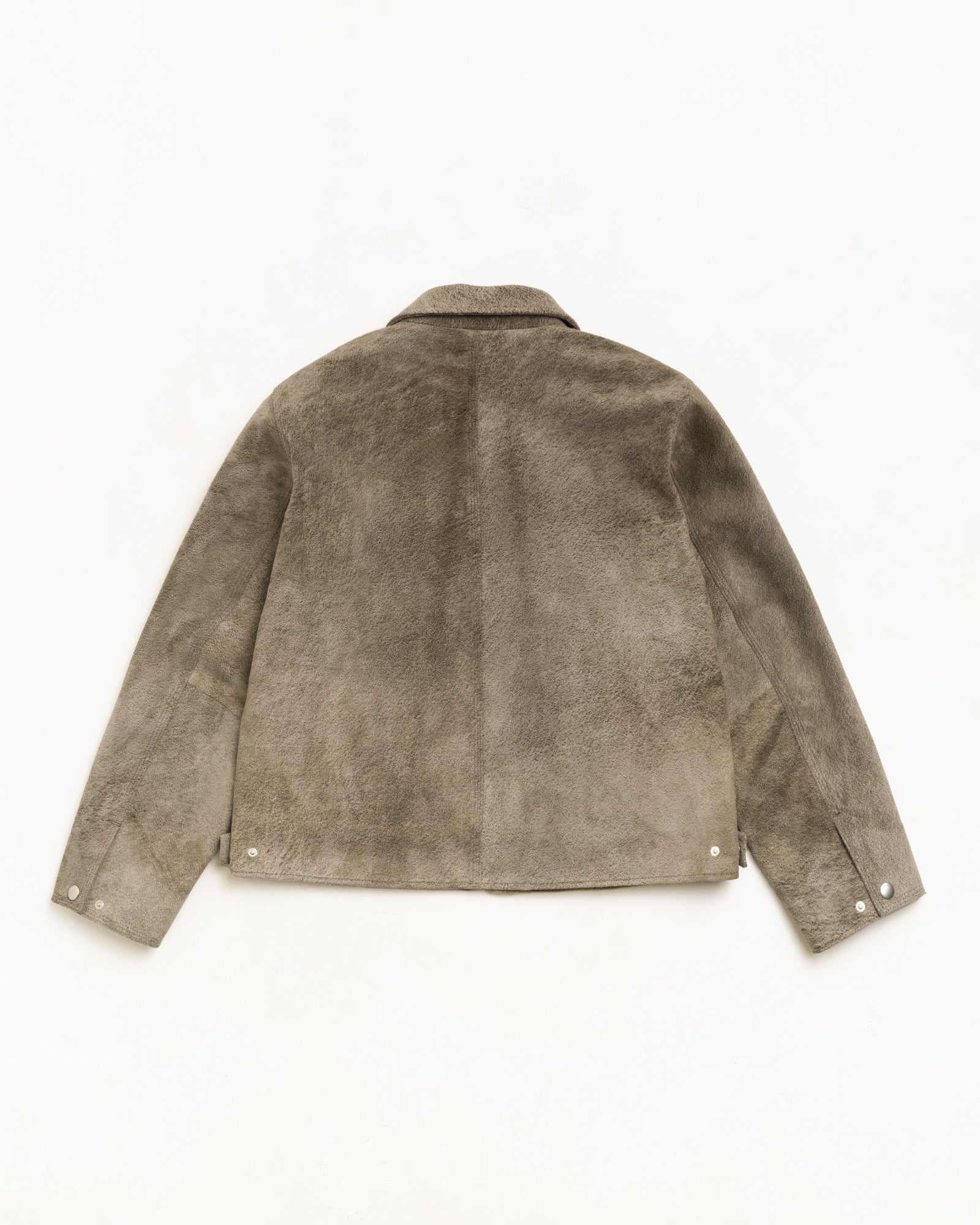 Stussy Garage Jacket giacca pelle suede trapuntata