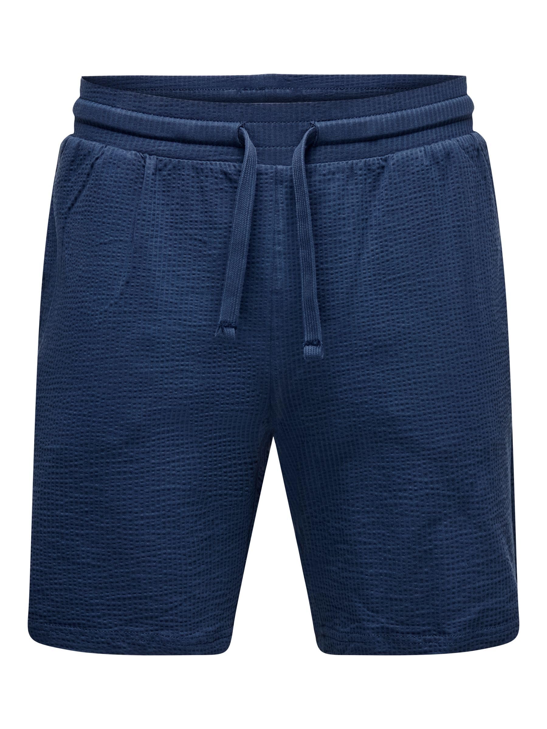 Only & Sons Onskian Pantaloncini Uomo Straight Fit Vita Media