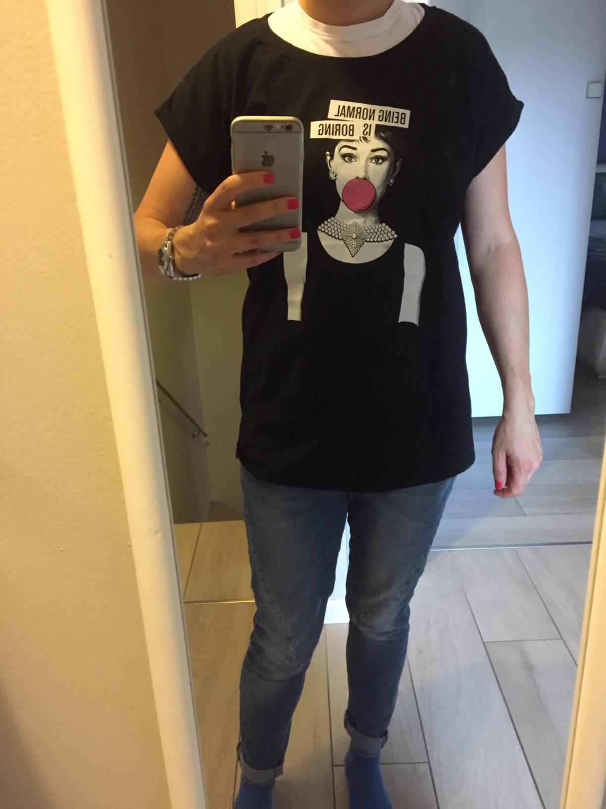Makaya T-Shirt Donna Being Normal is Boring Maglietta M Cotone