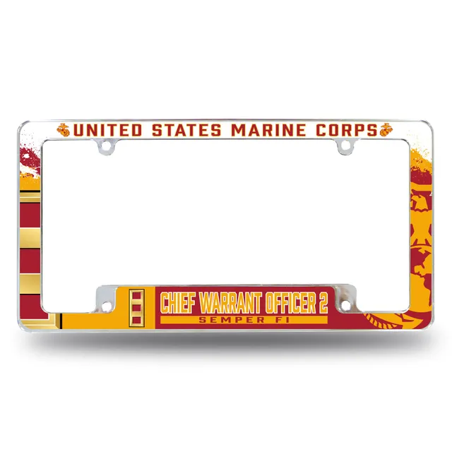 7.62 Design W-2 Chief Warrant Officer cornice targa cromo USMC