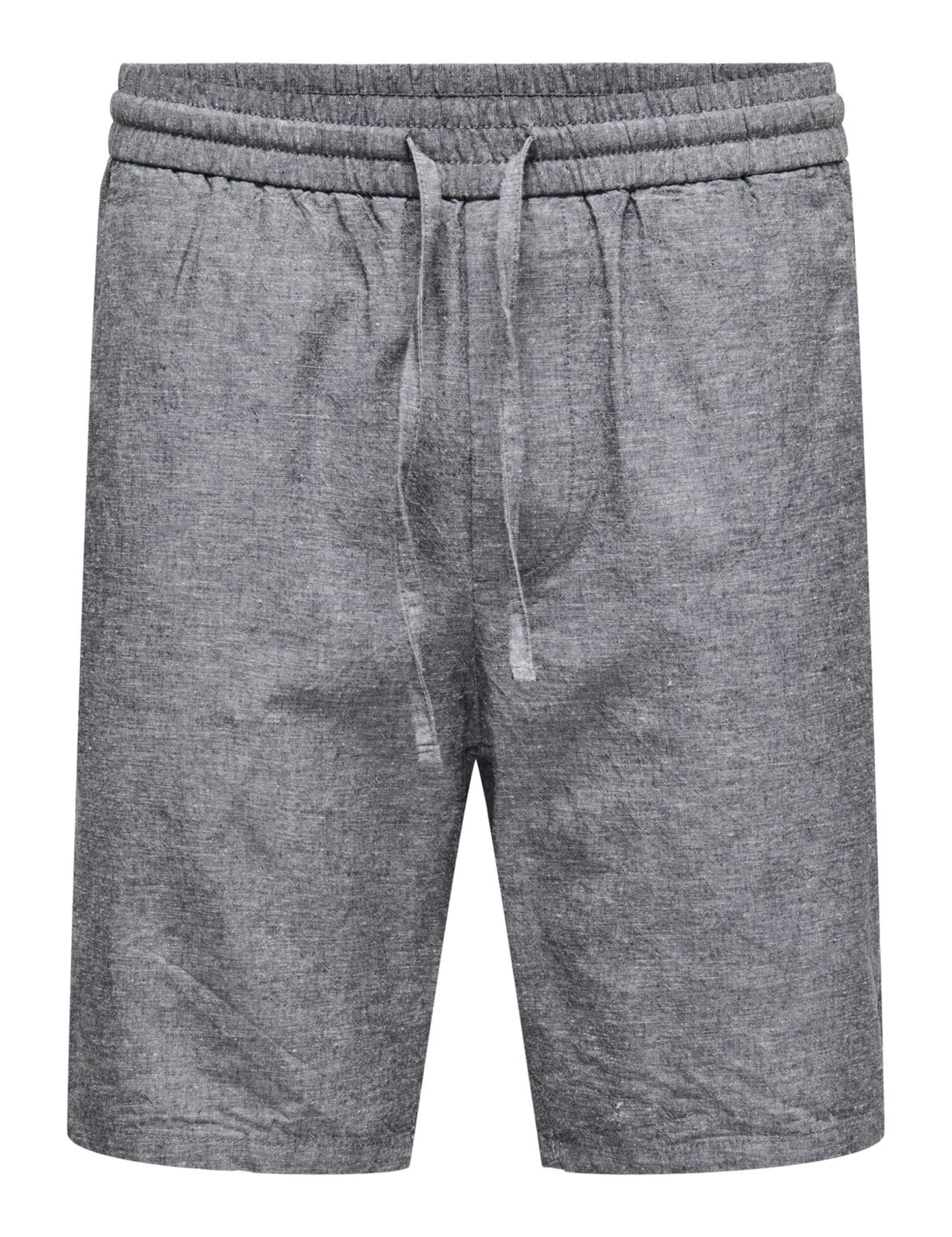 Only & Sons Onslinus 0007 pantaloncini uomo XL grigio lino