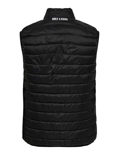 Only & Sons Onsraff Gilet Trapuntato Uomo L Nero