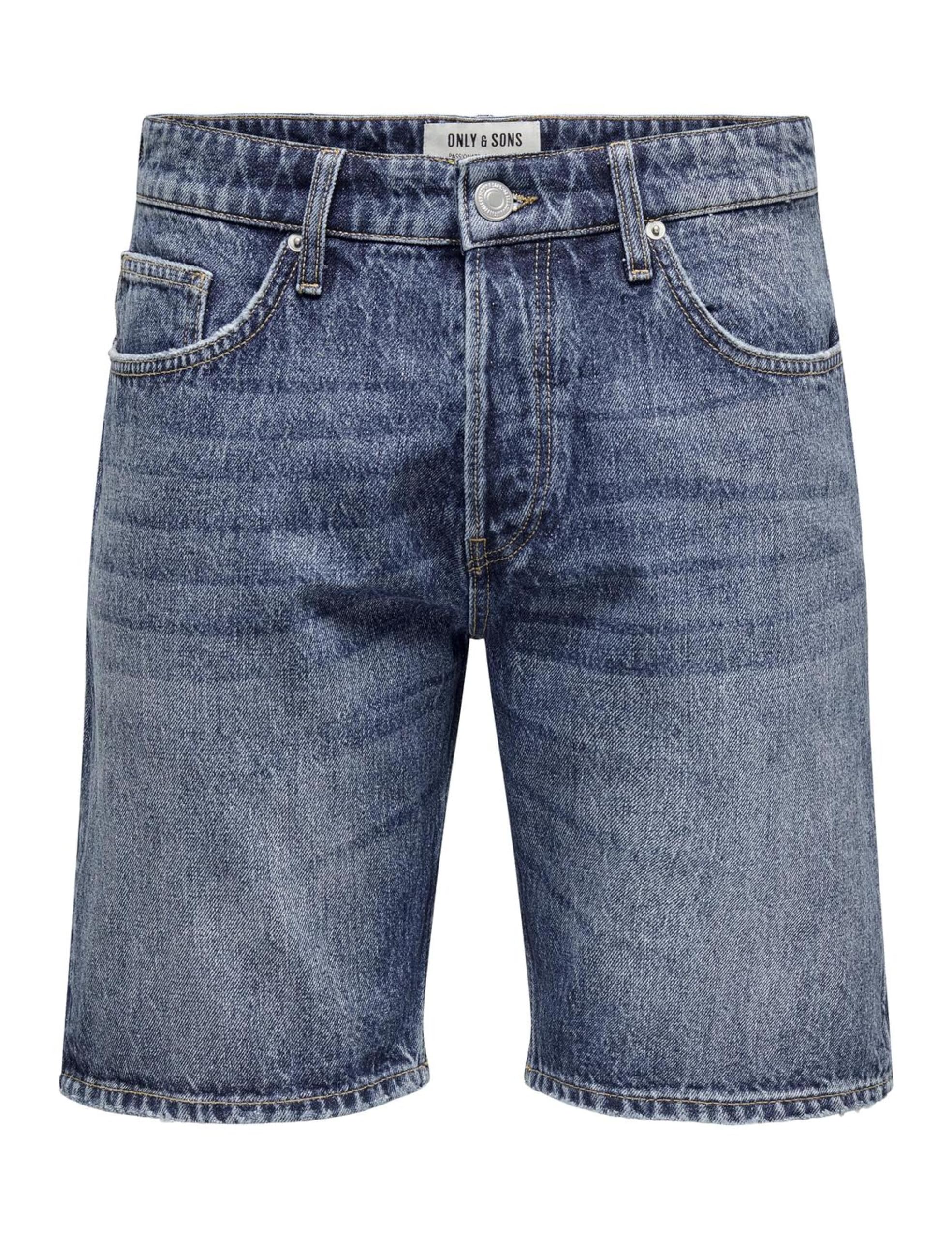 ONLY & SONS Pantaloncini Uomo Denim Blu Taglia M
