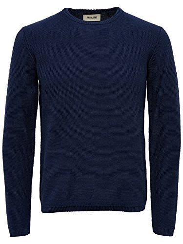 Only & Sons Onsgason Crew Neck Noos felpa blu S cotone
